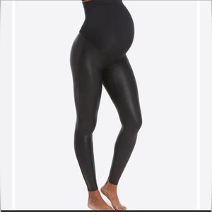 Spanx Mama Faux Leather Leggings size 2X.  2006